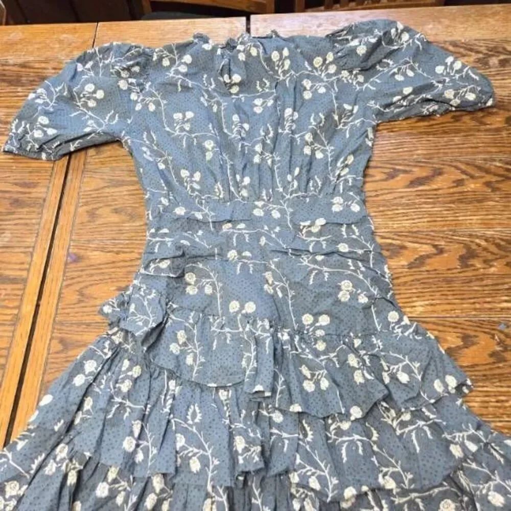 Anna Cate Tyler dress in blue floral sz Small - Picture 4 of 4